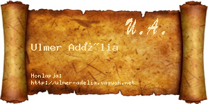 Ulmer Adélia névjegykártya